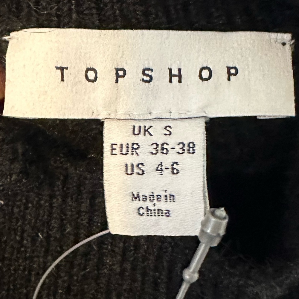 Topshop Black Oversized Comfy Turtleneck Sweater Size Small but will fit XL - Picture 7 of 13